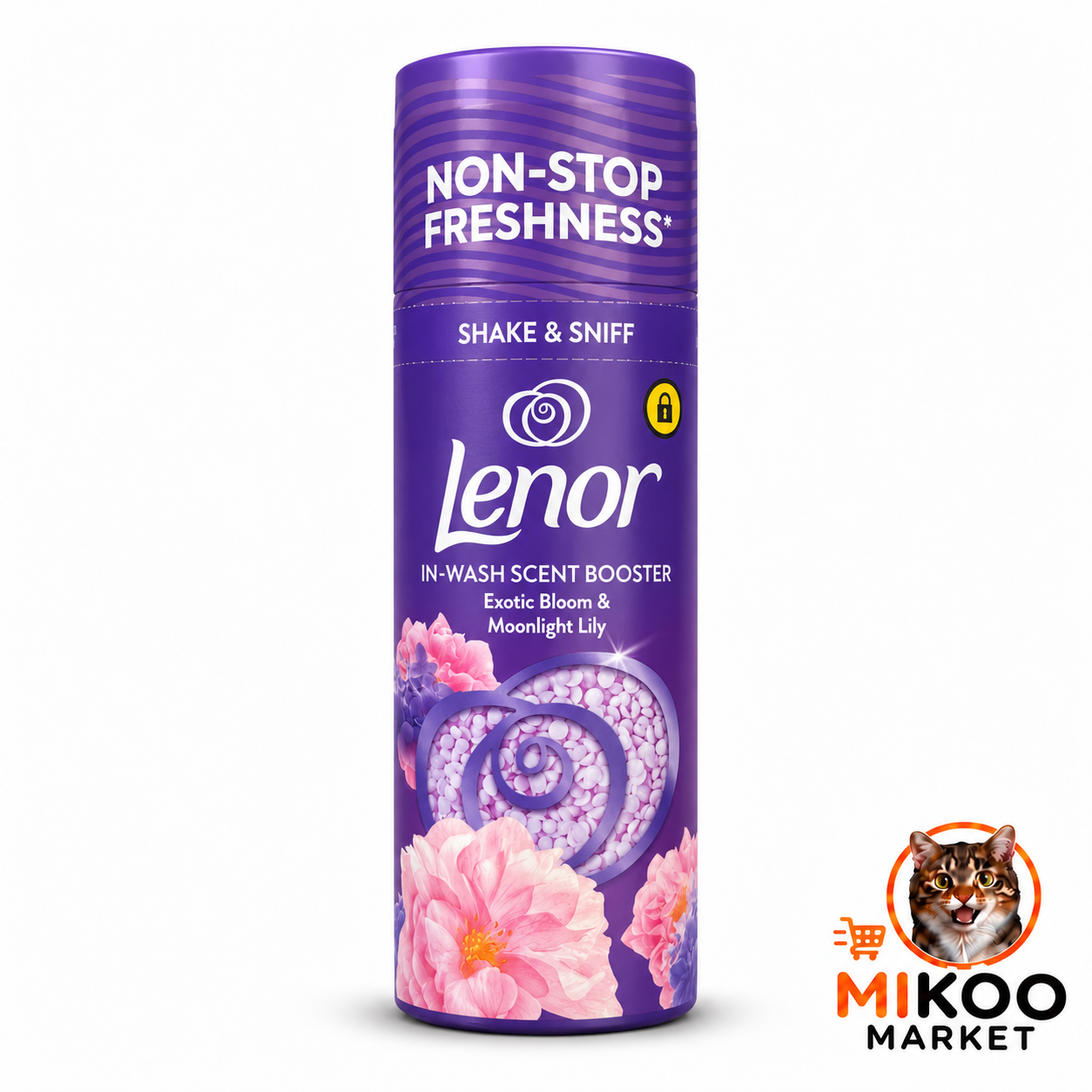 دانه خوشبوکننده لباس لنور Lenor Exotic Bloom & Moonlight Lily وزن ۱۵۵ گرم