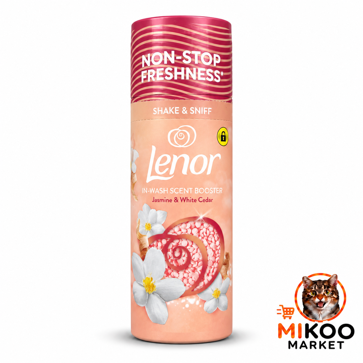 دانه خوشبوکننده لباس لنور Lenor Jasmine & White Cedar وزن ۱۵۵ گرم